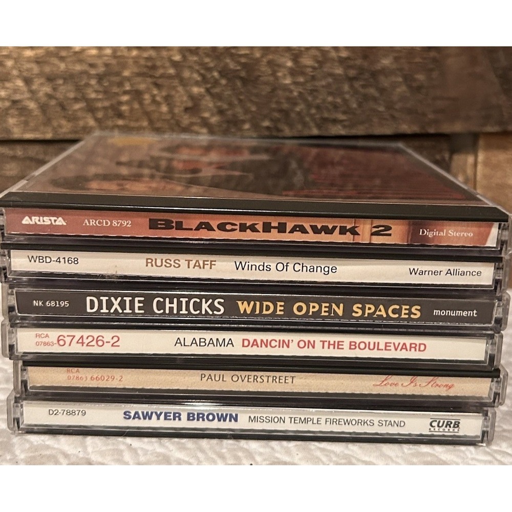 Lot‎ of 6 Country CDs - Dixie Chicks Alabama Blackhawk